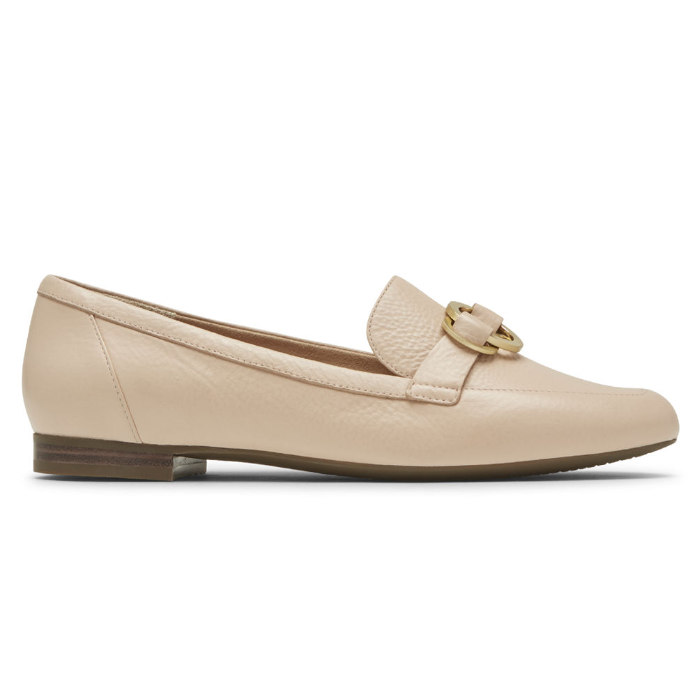 Rockport Womens Loafers Beige - Total Motion Tavia Ring - UK 723-MZVQWN